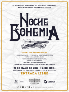 invitacion noche bohemia