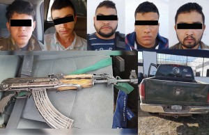 2Aseguran AK-47 y cartulinas con mensajes a detenidos en Largo Maderal